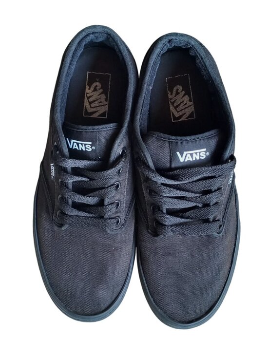 Vans Other - Vans Atwood All Black Low Top Sneakers - Canvas Skate Shoes, Men's Size 10